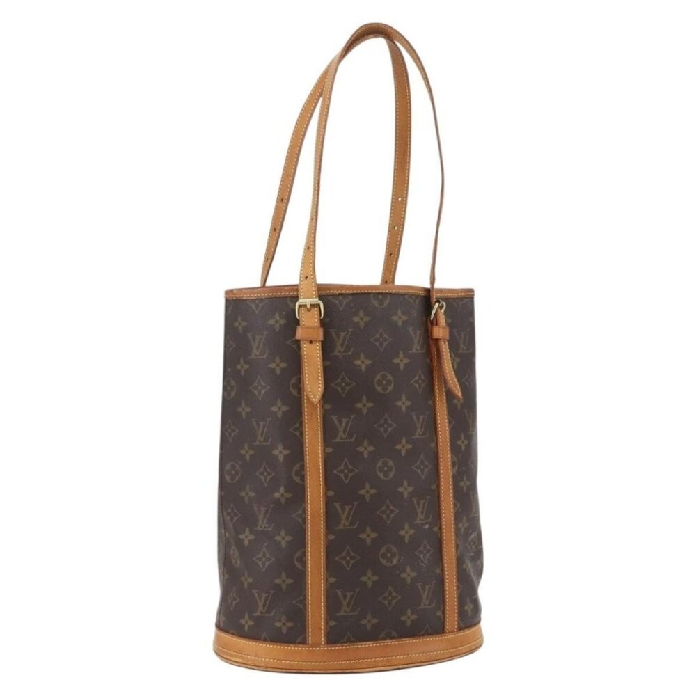 Authentic LOUIS VUITTON Monogram Bucket GM Shoulder Bag M42236 LV